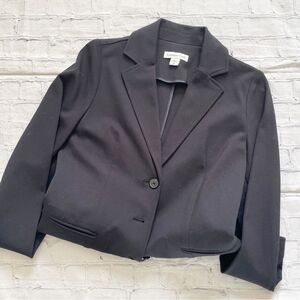 Coldwater Creek Black 3/4 Sleeve Blazer